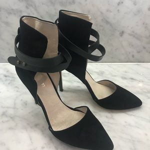 Joes Black Suede Heels